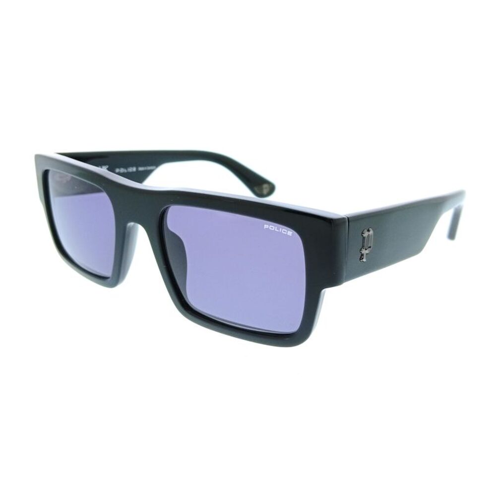 POLICE PLL12 700 Black Square Mens Sunglasses